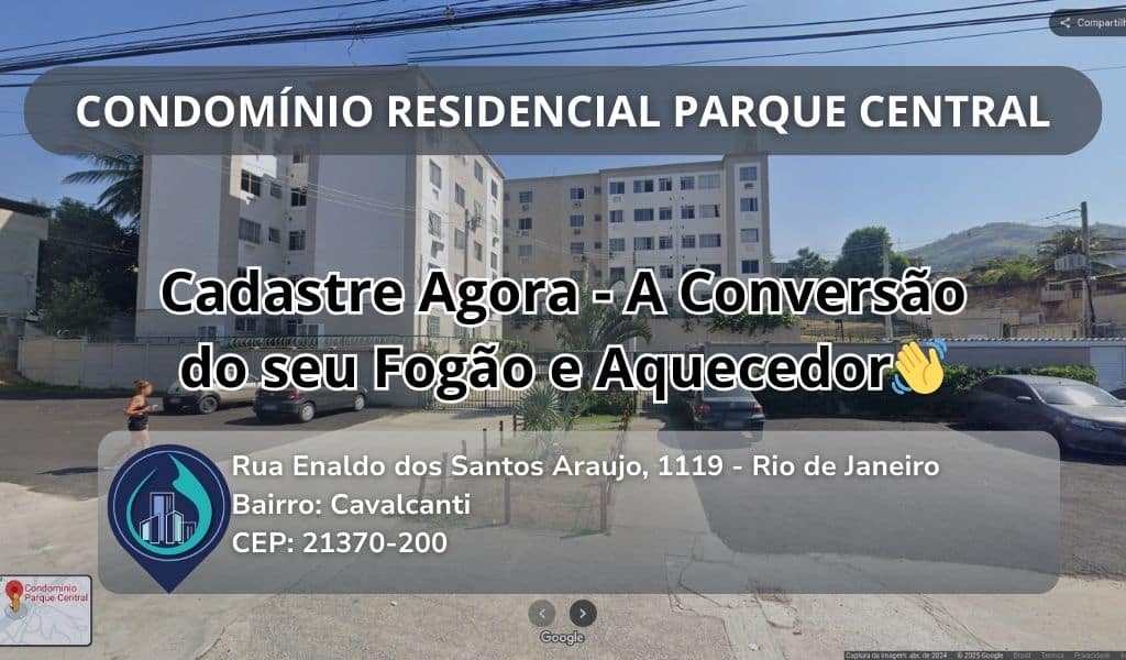 CONDOMÍNIO RESIDENCIAL PARQUE CENTRAL Rua Enaldo dos Santos Araujo, 1119 - Rio de Janeiro Bairro: Cavalcanti CEP: 21370-200