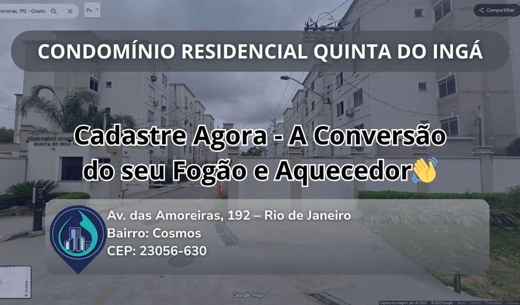 CONDOMÍNIO RESIDENCIAL QUINTA DO INGÁ Av. das Amoreiras, 192 – Rio de Janeiro Bairro: Cosmos CEP: 23056-630