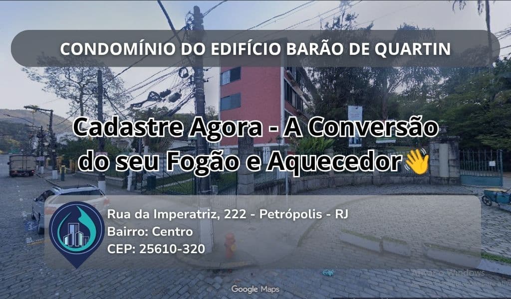 CONDOMÍNIO DO EDIFÍCIO BARÃO DE QUARTIN Rua da Imperatriz, 222 - Petrópolis - RJ Bairro: Centro CEP: 25610-320