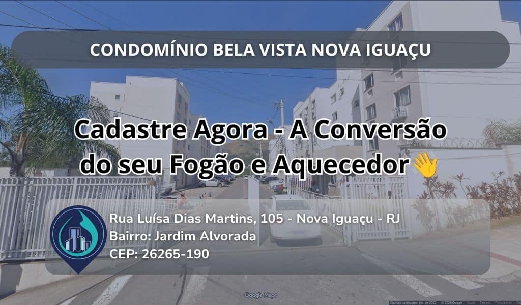 CONDOMÍNIO BELA VISTA NOVA IGUAÇU Rua Luísa Dias Martins, 105 - Nova Iguaçu - RJ Bairro: Jardim Alvorada CEP: 26265-190