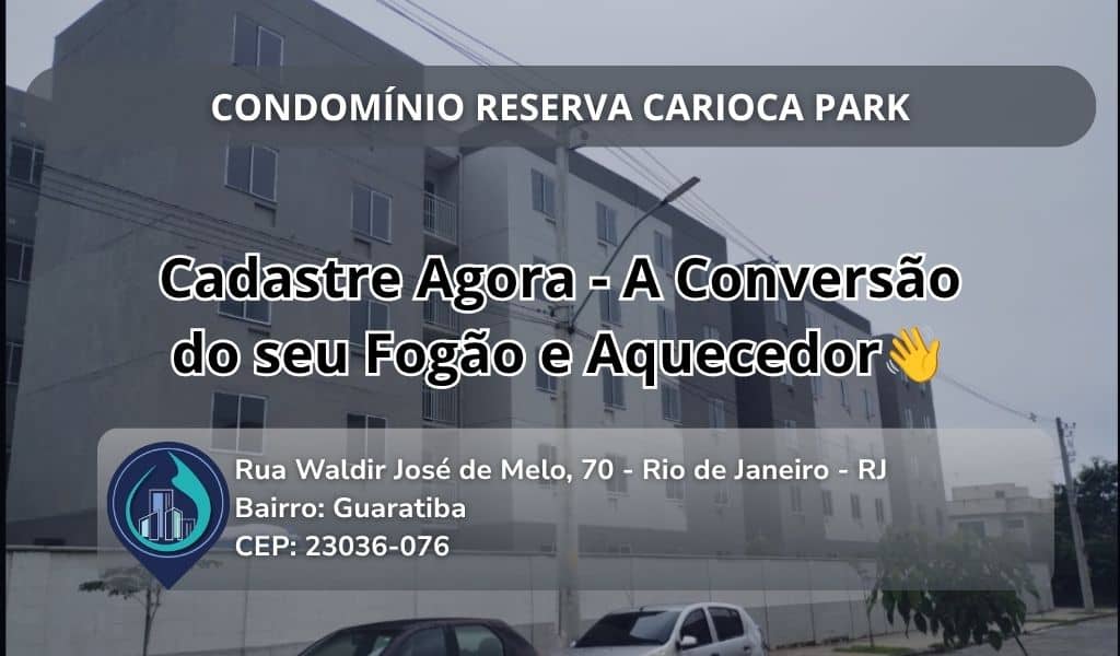 CONDOMÍNIO RESERVA CARIOCA PARK Rua Waldir José de Melo, 70 - Rio de Janeiro - RJ Bairro: Guaratiba CEP: 23036-076